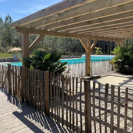 Chata 3 En Bois Dans Les Landes N37 *